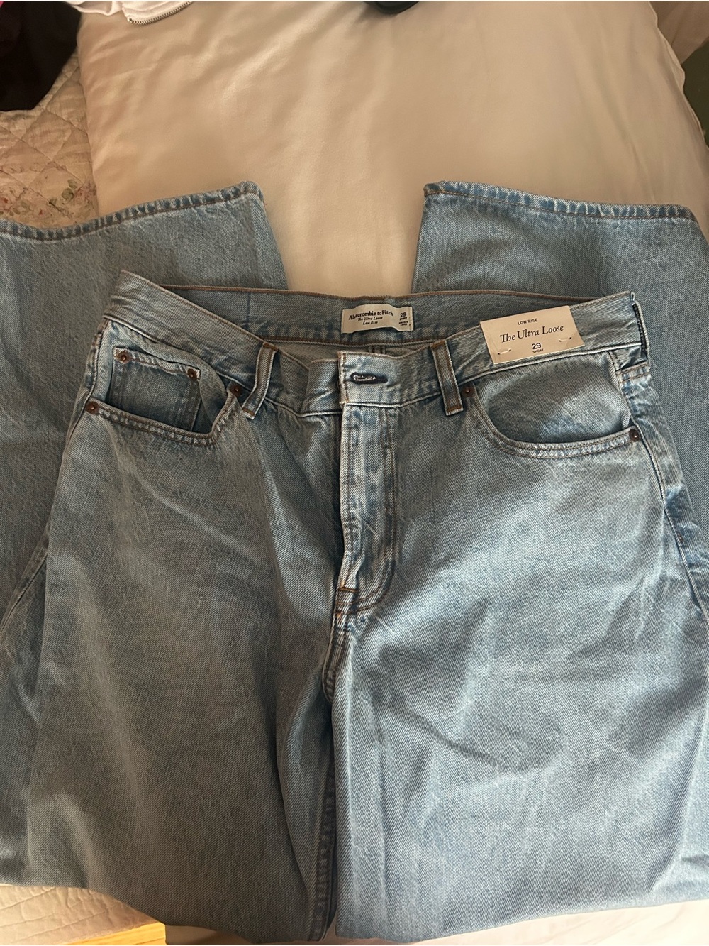 Abercrombie & Fitch Low Rise Ultra Loose Jeans